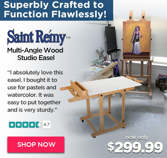 Saint Remy Multi-Angle Wood Studio Easel