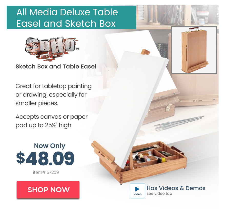 SoHo Deluxe Sketch Box And Table Easel