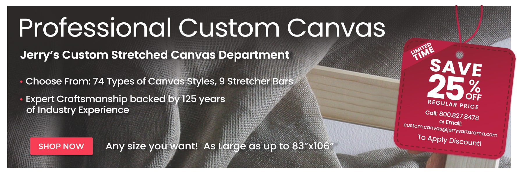 Shop Custom Stretched Canvas