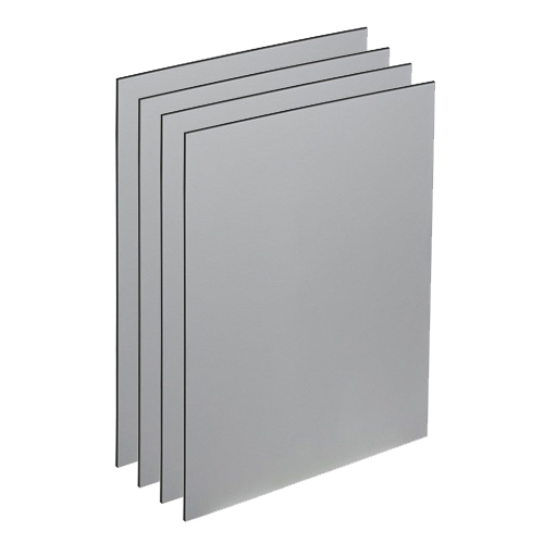 New York Central Professional Double-Primed AlumaComp Panel - 1/8" Flat 9x12" Box of 4 In Grey