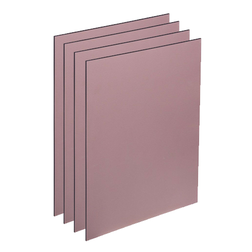New York Central Professional Double-Primed AlumaComp Panel - 1/8" Flat 16x20" Box of 4 - Rose