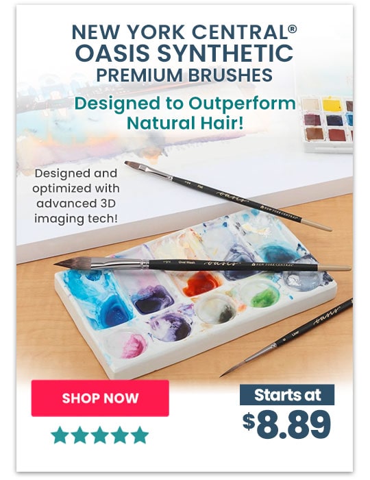New York Central® Oasis Synthetic Premium Brushes