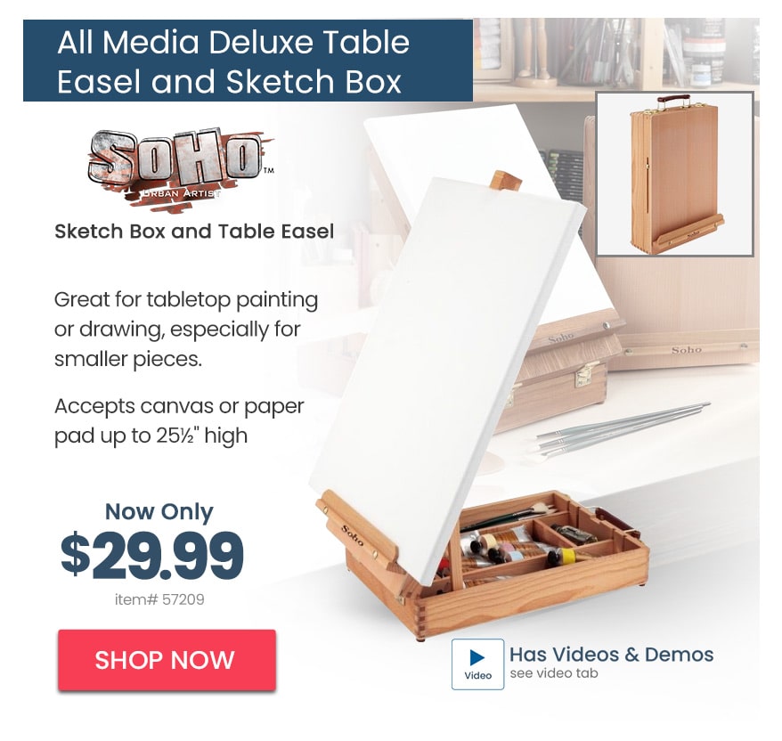SoHo Deluxe Sketch Box And Table Easel