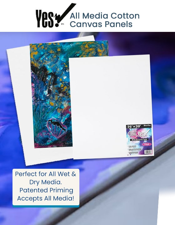 Yes! All Media Cotton Canvas Panels