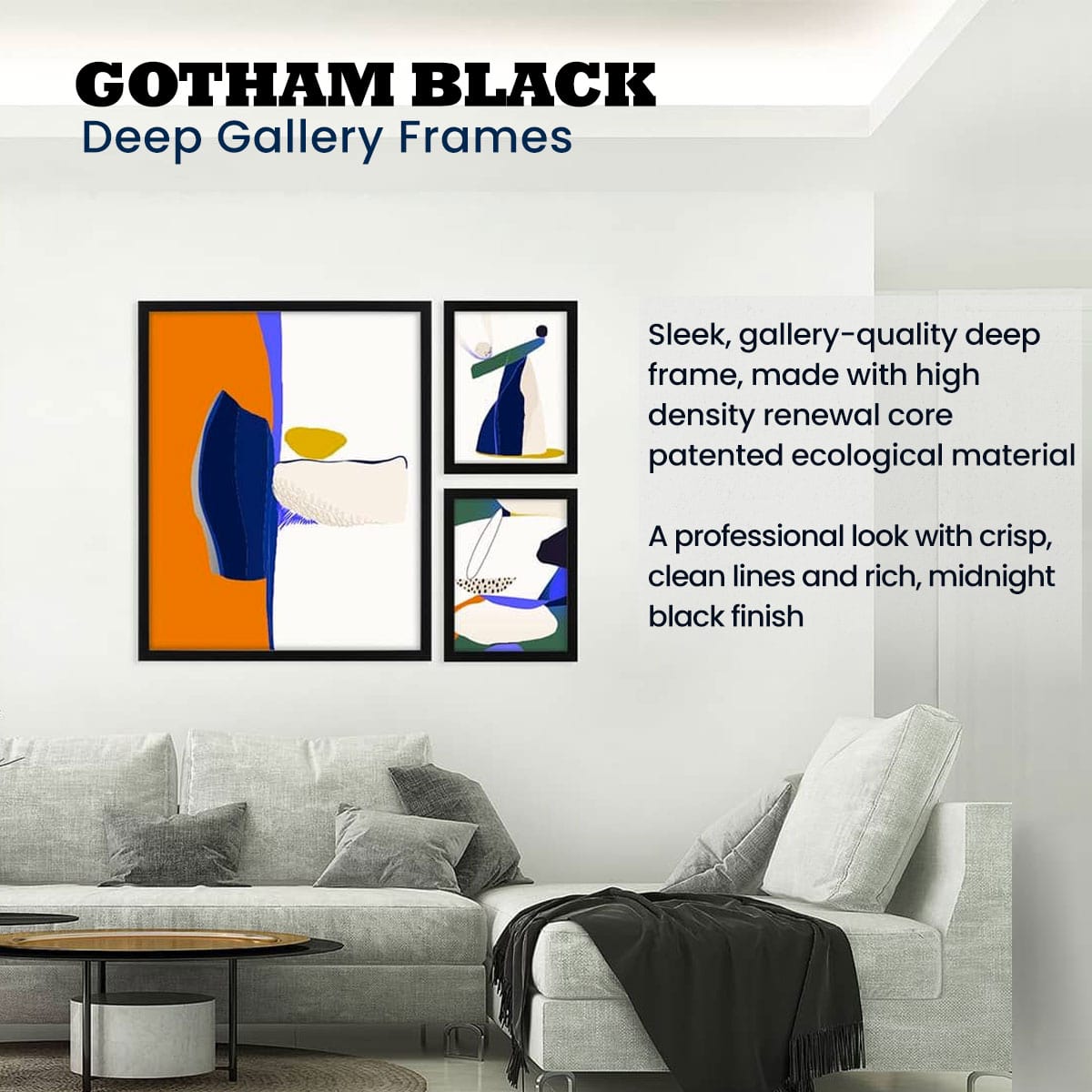 Gotham Black Deep Gallery Frames