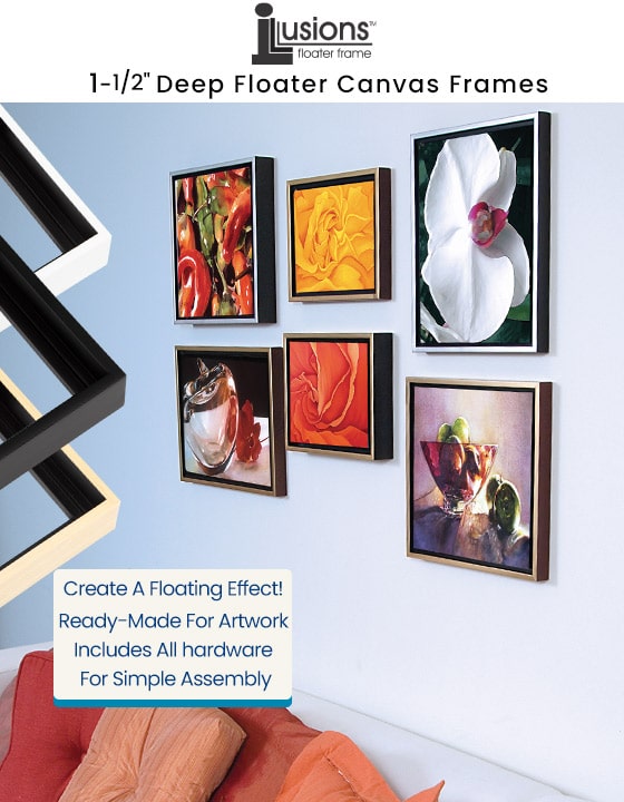 Illusions Floater Canvas Frames 1-1/2 in Deep