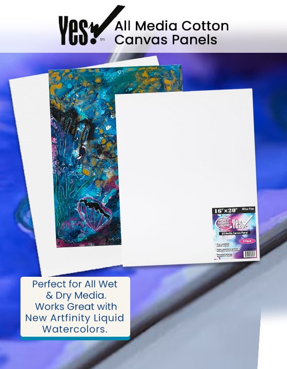 Yes! All Media Cotton Canvas Panels