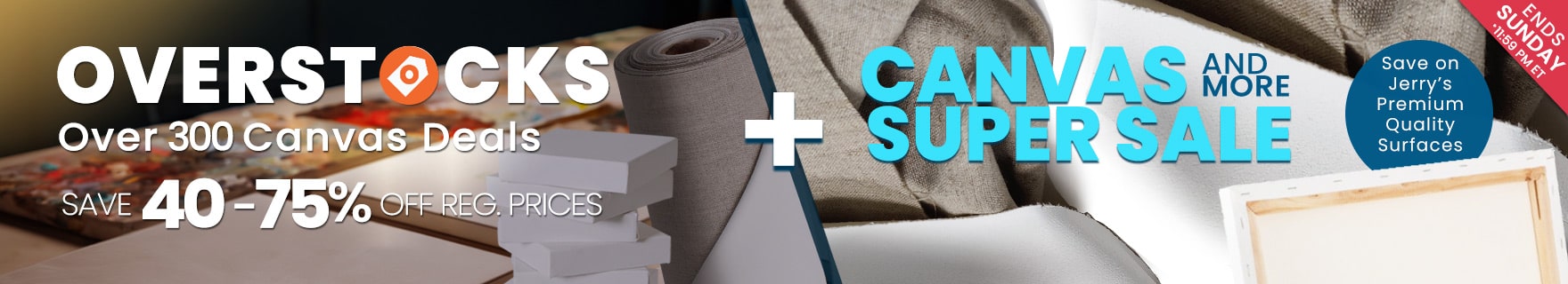 Shop OVERSTOCK Deals + Canvas Super Sale