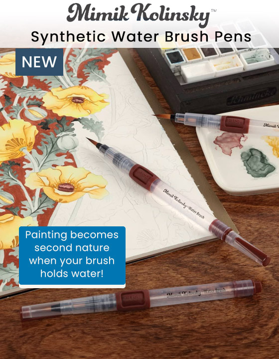 Mimik Synthetic Kolinsky Water Brushes