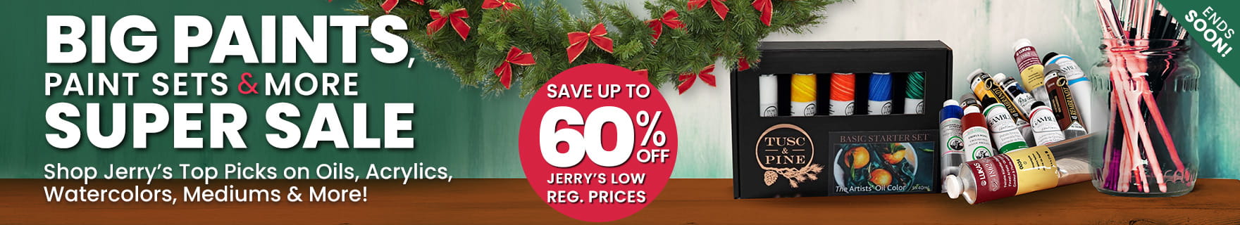 All Paints Super Sale - Save on Oils, Acrylics, Waterclors and More