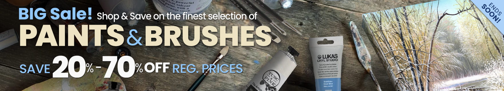 Shop Jerry's BIG Sale on Paints, Brushes & More 