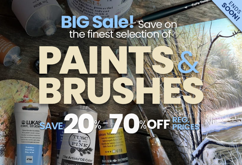 Shop Jerry's BIG Sale on Paints, Brushes & More 