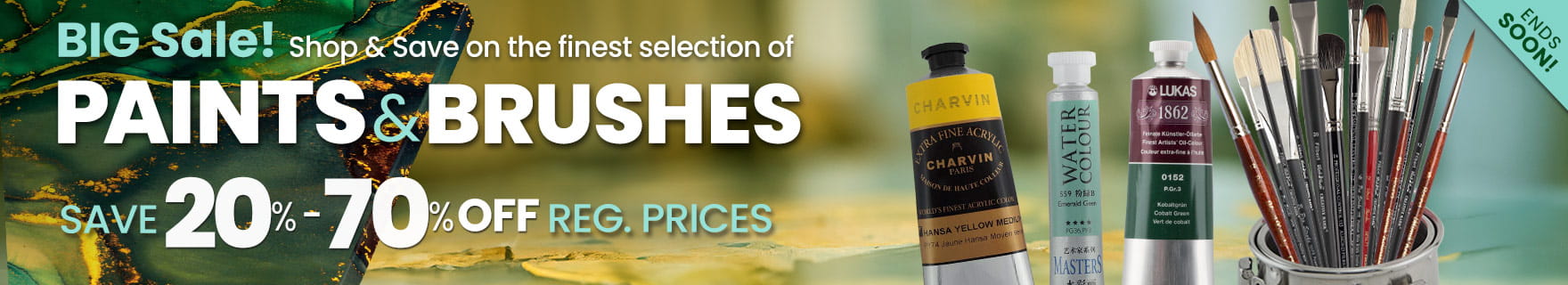 Shop Jerry's BIG Sale on Paints, Brushes & More 