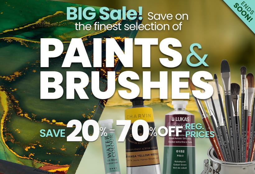 Shop Jerry's BIG Sale on Paints, Brushes & More 