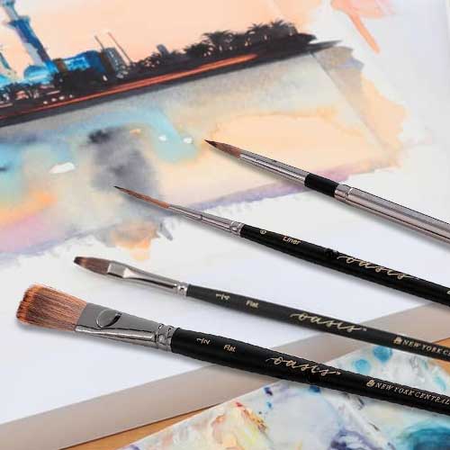 New York Central® Oasis synthetic premium brushes and sets