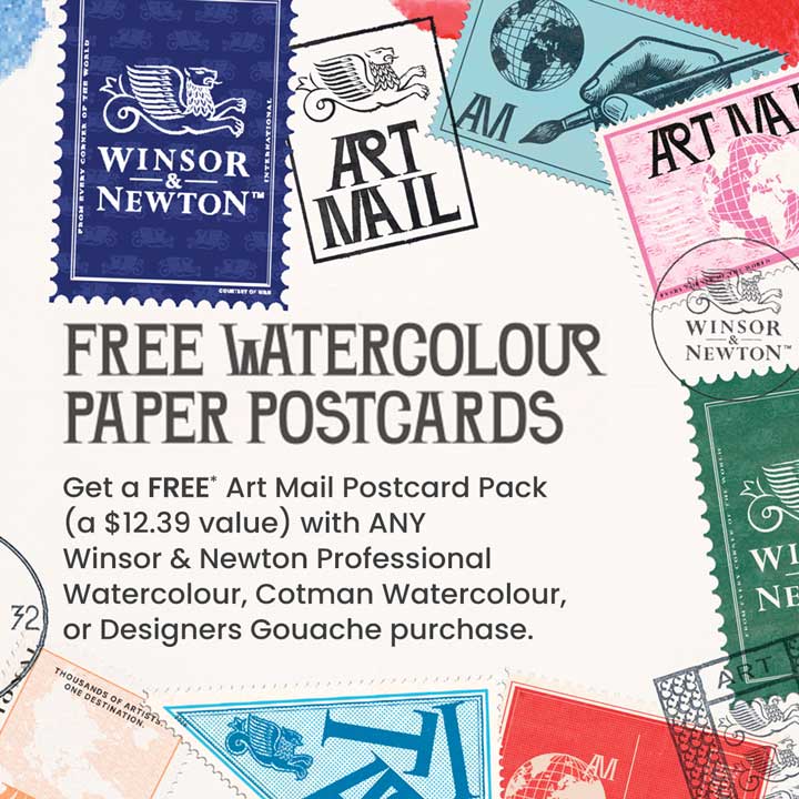 Winsor & Newton Watercolour Paper Postcards Offer