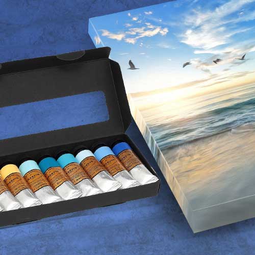 Charvin Extra-Fine Oils - Sea Landscape, Bonjour Set of 9