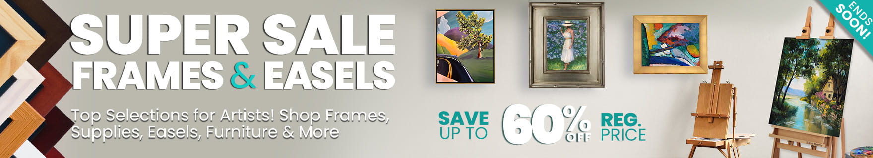 Shop our Super Sale on the Best Frames and Easels Today 