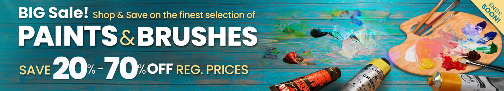 Shop Jerry's BIG Sale on Paints, Brushes & More