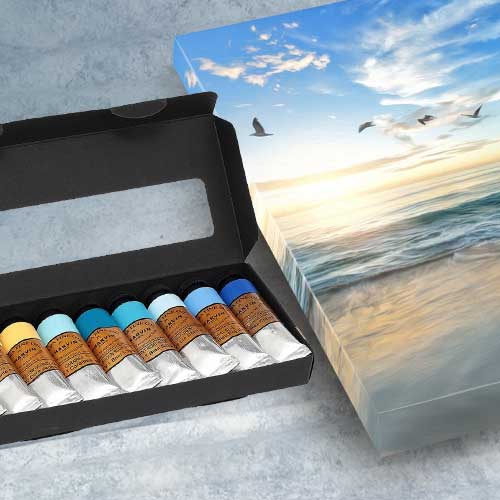 Charvin Extra-Fine Oils - Sea Landscape, Bonjour Set of 9