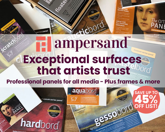 Ampersand Logo
The Ampersand Difference: Made with conservator-quality materials and sealing processes, no other panel on the market protects an artist's work like Ampersand.