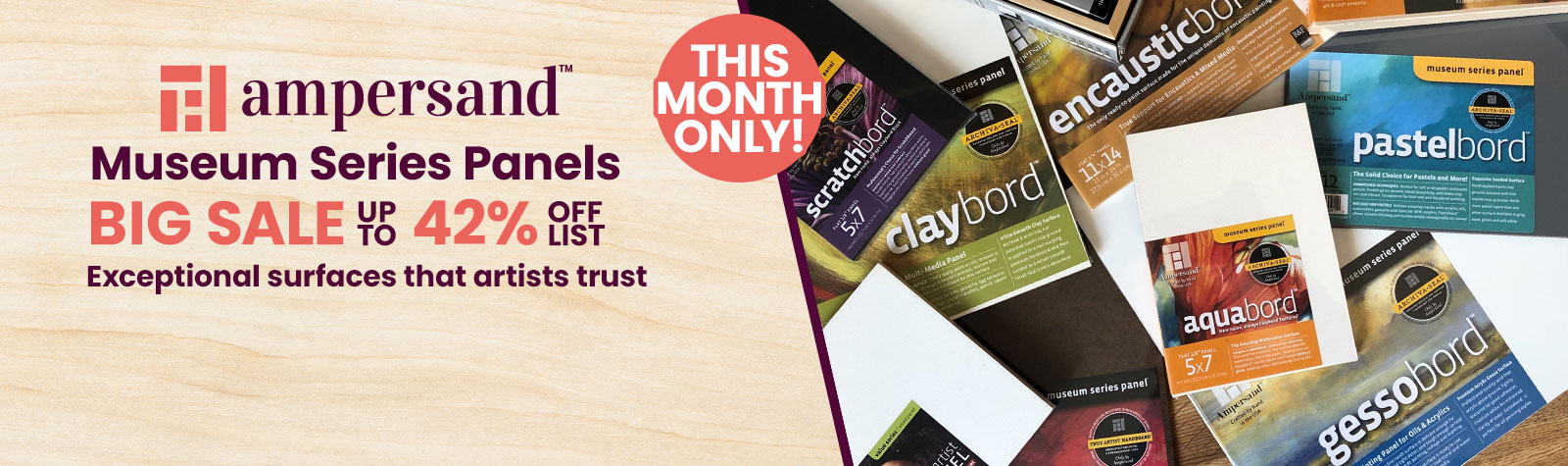Ampersand Big Sale on Panels