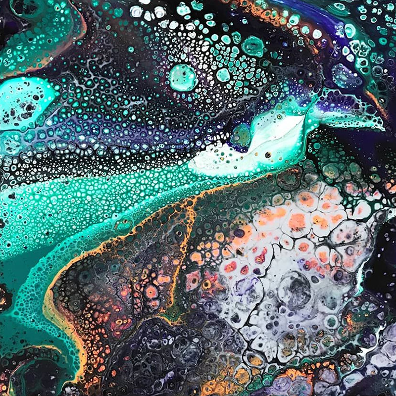 Artwork by Jeanne Rhea on Primed Smooth Panel