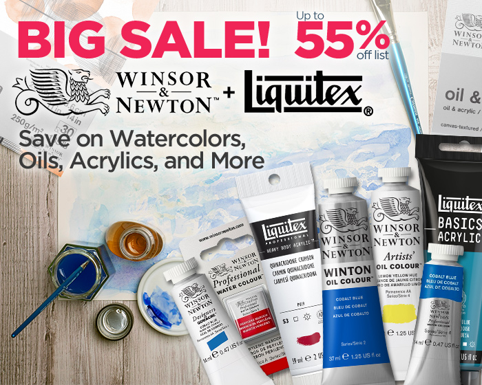 BIG SALE! Save on Winsor & Newton and Liquitex 