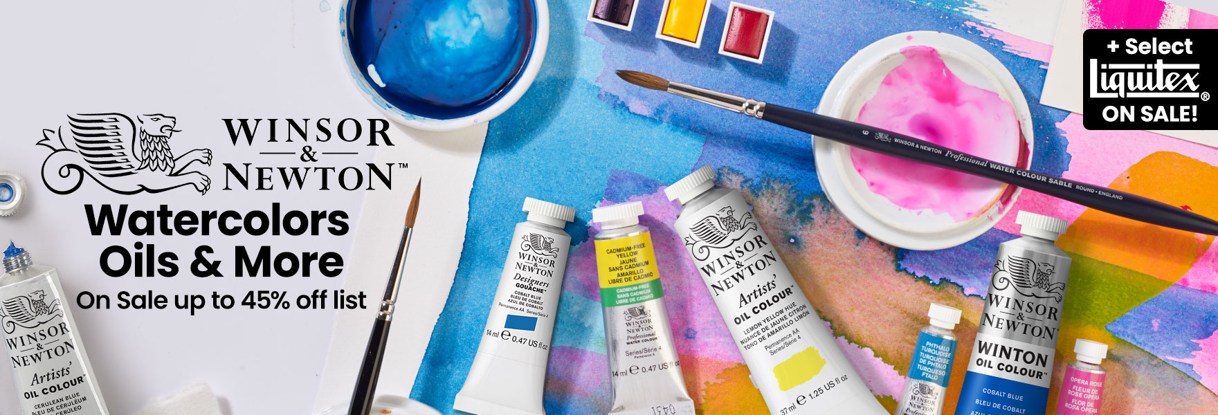 Winsor & Newton and Liquitex Sale Hero