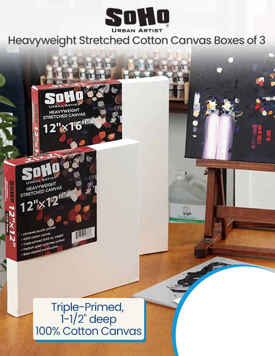 SoHo Urban Artist Heavyweight Stretched Cotton Canvas