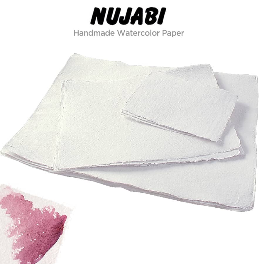 Nujabi Watercolor Paper Sheet Packs Of 10, 25 & 100
